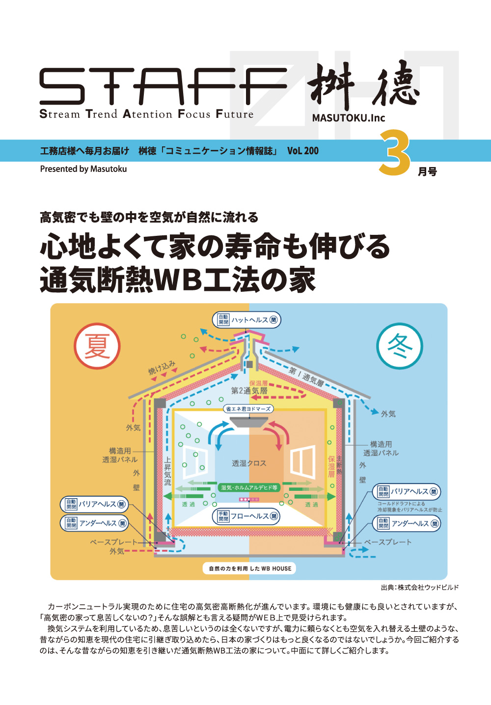 心地よくて家の寿命も伸びる 通気断熱WB工法の家